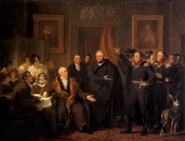 PIENEMAN, Jan Willem. The Triumvirate Assuming Power on behalf of the Prince of Orange, 21 November 1813